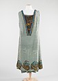 Evening dress, Martial & Armand French, silk, metal, French