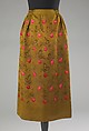 Cocktail apron, silk<br/>Silk, probably American