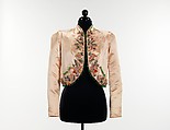 Evening jacket, Elsa Schiaparelli (Italian, 1890–1973), silk, glass, French