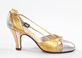 Evening shoes, Georgette of Paris (French), leather, French