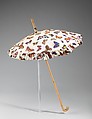 Parasol, Schiaparelli (French, founded 1927), cotton, wood, French