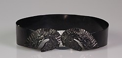 Evening belt, Schiaparelli (French, founded 1927), Plastic (cellulose nitrate), French