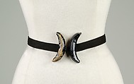 Belt, Schiaparelli French, Leather, French