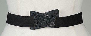 Belt, Schiaparelli French, leather, plastic (cellulose acetate, cellulose nitrate), French