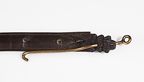 Belt, Schiaparelli (French, founded 1927), leather, metal, French