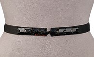 Belt, Elsa Schiaparelli  Italian, leather, metal, French