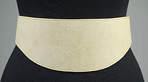 Belt, Leather, metal, American