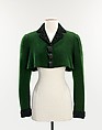 Jacket, Schiaparelli (French, founded 1927), wool, silk, ceramic, French
