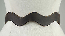 Belt, Claire Kennedy (American), Leather, metal, American