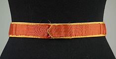 Belt, Mainbocher  French and American, Silk, probably French