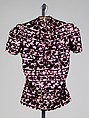 Evening blouse, Schiaparelli French, Silk, French