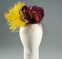 Evening headdress, Feathers, probably American