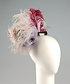 Evening headdress, Feathers, American or European