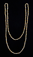 Necklace, Glass, metal, possibly French