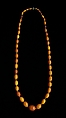 Necklace, amber, European