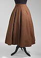 Skirt, Charles James  American, wool, American