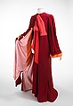 Dressing gown, Charles James  American, wool, silk, American