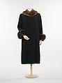 Coat, Mainbocher  French and American, wool, fur, silk, American