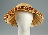 Hat, Sally Victor (American, 1905–1977), Straw, American