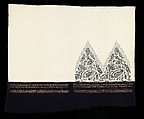 Textile, Textile design attributed to Sarah Lipska (Polish, 1882–1973), wool, silk, metal, French
