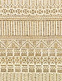 Textile, Textile design attributed to Sarah Lipska (Polish, 1882–1973), silk, metal, French