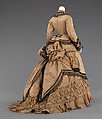 Walking dress, silk, American