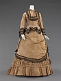 Walking dress, silk, American