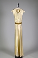 Evening dress, House of Lanvin  French, silk, metal, French