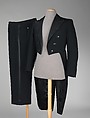 Evening suit, Alex (French), wool, silk, French