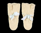 Bootees, Wool, silk, American