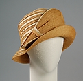 Cloche, Gage Brothers & Company, Straw, silk, American