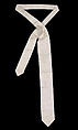 Evening cravat, Silk, American