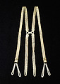 Evening suspenders, Synthetic, leather, American