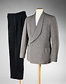 Dinner ensemble, (a) Goodall Worsted Company (American, 1824–1944), wool, cotton, silk, American