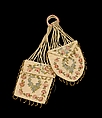Miser's purse, Silk, beads, American