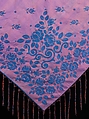 Shawl, silk, American