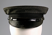 Cap, John Patterson & Co.  American, Wool, leather, silk, American
