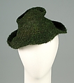Hat, John-Frederics, Inc.  American, Wool, silk, American