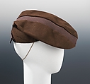 Hat, Madame Suzy French, wool, silk, French