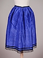 Afternoon apron, Silk, American