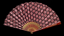 Fan, Wood, silk, American