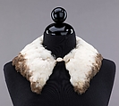 Collar, feather, silk, American