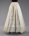 Petticoat, linen, American