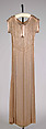 Evening dress, Madame Eta Hentz (American, born Hungary, 1895–1986), Silk, beads, American