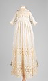 Christening dress, cotton, American