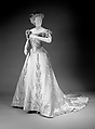 Ball gown, House of Worth (French, 1858–1956), silk, rhinestones, French