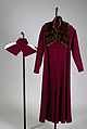 Coat, Elizabeth Hawes (American, Ridgewood, New Jersey 1903–1971 New York), Wool, fur, American