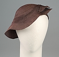 Hat, Hawes Incorporated (American, 1928–40; 1947–48), Straw, American
