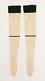 Stockings, McCallum, silk, cotton, American