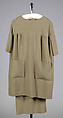 Dress, Norman Norell (American, Noblesville, Indiana 1900–1972 New York), Wool, wood, American